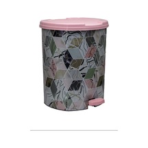 Asude 3 No Desenli Pedallı Çöp Kovası Royaleks-asd188 Çok Renkli