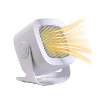 Pazly Abs Masaüstü Fanlı Taşınabilir Isıtıcı, Ofis Banyo Kullanıma Uygun, 800w'dan Az Güçlü, Ce Onaylı, Hafif Ve Dayanıklı