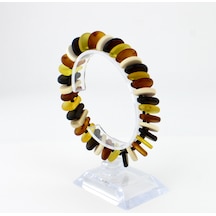 Kehribar Bayan Bileklik Özel Tasarım Ambergold Blk23-63 Çok Renkli