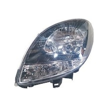 2003-2012 Renault Kangoo Classic Far Lambası Sol Elektrikli-motorsuz H4 Siyah Beyaz Sinyalli Ayfar Adet Oem No:7701062426