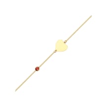 Glorria Altın Kalp Gurmet Bileklik N11.17742 Sarı Altın