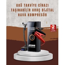 Hubrendy Kargo Çok Fonksiyonlu Araç Yol Yardım Kiti Jump Starter Ve Lastik Pompası