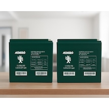 Monero 12v 100 Amper 12v 100ah 2'li Paket 54 Amper Ebatları İle Aynı Jel Elektrikli Bisiklet Aküsü Ebatlar: 230 150 180mm