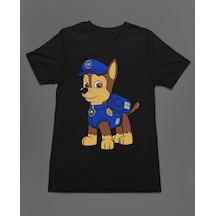 Bumeta Cesur Paw Chase Paw Patrol Unisex Tişört T-shirt Siyah