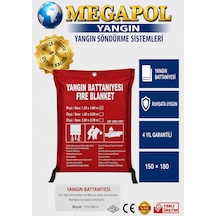 Yangın Battaniyesi 150 180 Ebatında, Acil Durum Yangın Battaniyesi