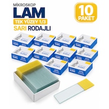 Lam - Tek Yüzey 1/3 Sarı Rodajlı Lamı 10 Paket