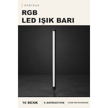 Onerous Rgb Led Led Işık, Uzaktan Kumandalı, 16 Renk, 4 Animasyon Çok Renkli