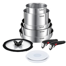 Tefal Ingenio Emotion 2x Titanyum 10 Parça Tava Seti - Paslanmaz