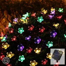 Solar 30 Ledli Çiçekli Rgb Bahçe Aydınlatma Dekorasyon Güneş  Ener
