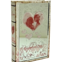 Kutu Kitap Aynalı Valentine Dekoratif Hediyelik