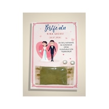 24 Adet El Ele Gelin Damat Tasarımlı İnci Küpeli Stick Kına - Söz, Düğün Ve Kına Hediyeliği