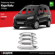 S-Dizayn Ford Courier Krom Kapı Kolu 4 Kapı 2014 Üzeri