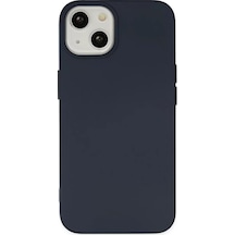 Newface Apple İphone 14 Kılıf Nano İçi Kadife Silikon - Lacivert