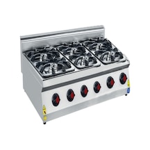 Karacasan Endüstriyel 120 Cm 700 Seri Set Üstü Altı Gözlü Lpg Tüplü Tüplü Ocak