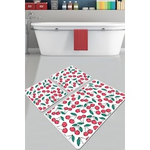 Ciliegia Banyo Halısı Djt 3 Lü Set Çok Renkli