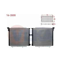 Renault R9 L42 1.4 - 1.6 Karburatorlu 1985-2000 Su Radyatörü Mekanik 7700759196