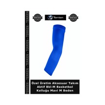 Özel Üretim Aksesuar Takım Aktif Bkl-m Basketbol Kolluğu Mavi M Beden