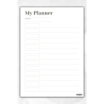Zamansız Çok Amaçlı Günlük Haftalık Aylık Planlayıcı - A5 Ebat Yapılacaklar - 50 Yaprak - Planner - 1404 Çok Renkli