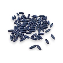 12 Mm Arpa Lacivert 22x6 Mm Ahşap Boncuk 35 Gr 70 Adet