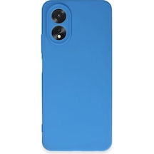 Oppo A38 Uyumlu Kılıf First Silikon - Mavi