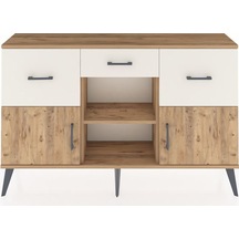 Arges Konsol Tek Raflı 3 Çekmeceli 3 Kapaklı 132x30x83 Çam-çam/aytaşı Çam/aytaşı