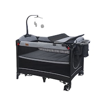 Mamma Ultimate Anne Yanı Organizerli Dönenceli Park Yatak Beşik 70 X 110 Cm. Grı