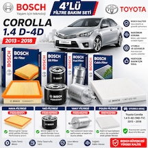 Bosch Filtre Bakım Seti Seçim - 4Lü - Hava + Yağ F. + Yakıt + Polen Filtre Bosch