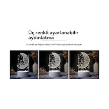 3d Gece Lambası Usb Renkli Uzaktan Kumanda - Gitar Diğer