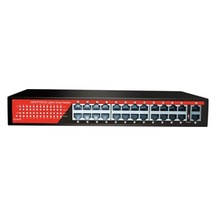 Ezcool Ez-24psf 24 Port 24xfe+2xge Gigabit Poe Switch 320w