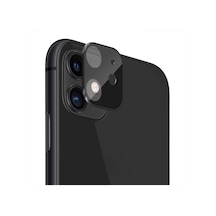 Apple iPhone 11 6.1'' Kamera Lens Koruma Camı V2 Siyah iPhone 11 İle Uyumlu Ekran Koruyucu Diğer