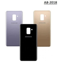 Senalstore Samsung A8 2018 Arka Pil Batarya Kapak Cam - Altın