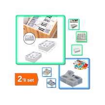 Pratik 12 Bölmeli Çekmece Düzenleyici + 4 Bölmeli İlaç Kutusu Günlük - 2li Set E8j9j7 Belirtilmemiş