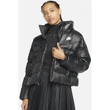 Nike Sportswear Down Fill Therma Fit City Series Full Zip Kadın Bol Kesim Kaz Tüyü Spor Ceket Siyah