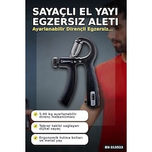 Sayaçlı 15.5 Cm El Yayı Egzersiz Aleti - Tekli Paket, Fitness Spor Ekipmanı Bx-313523