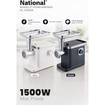 National NL-G1500R 1500 W Et Kıyma Ve Rende Seti