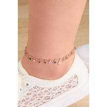 Gümüş Rose Renkli Zirkon Taşlı Kelebek Yıldız Kalp Sonsuzluk Pull Gümüş