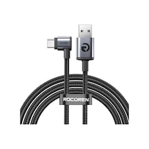 Rocoren Usb-a To Type-c 90 3a Hızlı Şarj Ve Data Kablosu 1 Metre