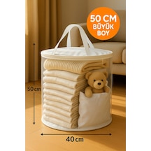 50x40 Silindir Hurç Büyük Boy, Kapaklı Ve Taşıma Saplı Diğer