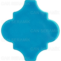 Can Seramik - 12x12 Cm. Arabesk Desenli Çini Karo N11.128