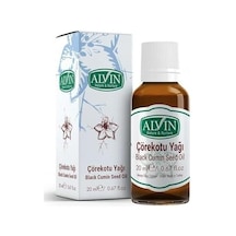 Alvin Çörekotu Yağı, Soğuk Sıkım, Doğal, Yüksek Timokinon, 50 Ml