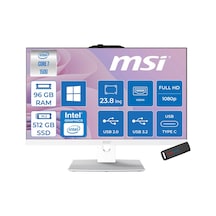 MSI MODERN AM242P 1M-2288NEUP32 Core 7 150U 96 GB 512 GB SSD 23.8" W11P AIO Masaüstü Bilgisayar