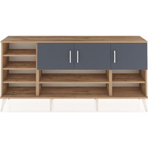 Arges Konsol 9 Raflı 3 Kapaklı 176x30x83 Çam-antrasit/antrasit Antrasit/antrasit