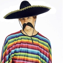 Sombrero - 431 - Meka Şapkası Mariachi Altın Şeritli - Aconcept - Yetişkin Boy