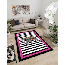 Dijidekor Işıltı Koleksiyonu Model66 Süngerli Dijital Baskılı Saçaksız Mutfak Halısı Yolluk