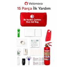 15 Parça İlk Yardım Çantası Araç, Ev Ve İş Yeri İçin Acil Yardım Seti