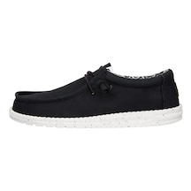 Black White Sneaker Günlük Erkek Hd.40700 Hey Dude Wally Canvas 66 Black/white Black White Beyaz - Siyah