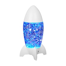 Soulader Dekoratif Roket Şekilli Gece Lambası İle Yatak Odası Aydınlatması Mavi