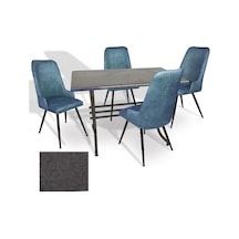 Japon - Çırağan Masa Takımı - 80x140 Werzalit, Wermodin Ve Allzalit Tabla - Grey Marble - Mavi Çok Renkli Japon - Çırağan Masa Takımı - 80x140 Werzalit, Wermodin Ve Allzalit Tabla - Grey Marble - Mavi Çok Renkli