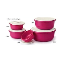 Tupperware Mega Miksim Saklama Kabı Seti 5'li Fuşya