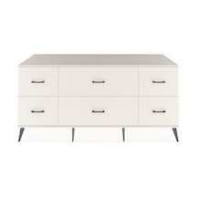 Kronos Konsol 6 Çekmeceli 176x59x83 Antrasit-antrasit/aytaşı Antrasit/aytaşı